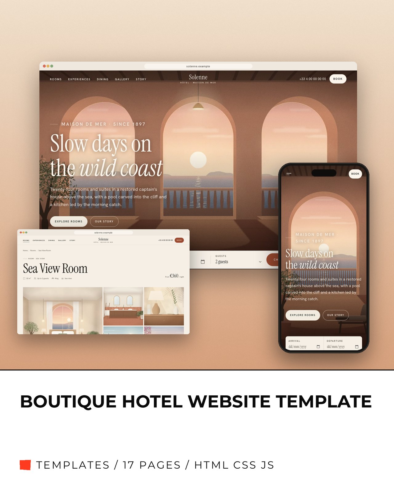 Boutique Hotel Website Template