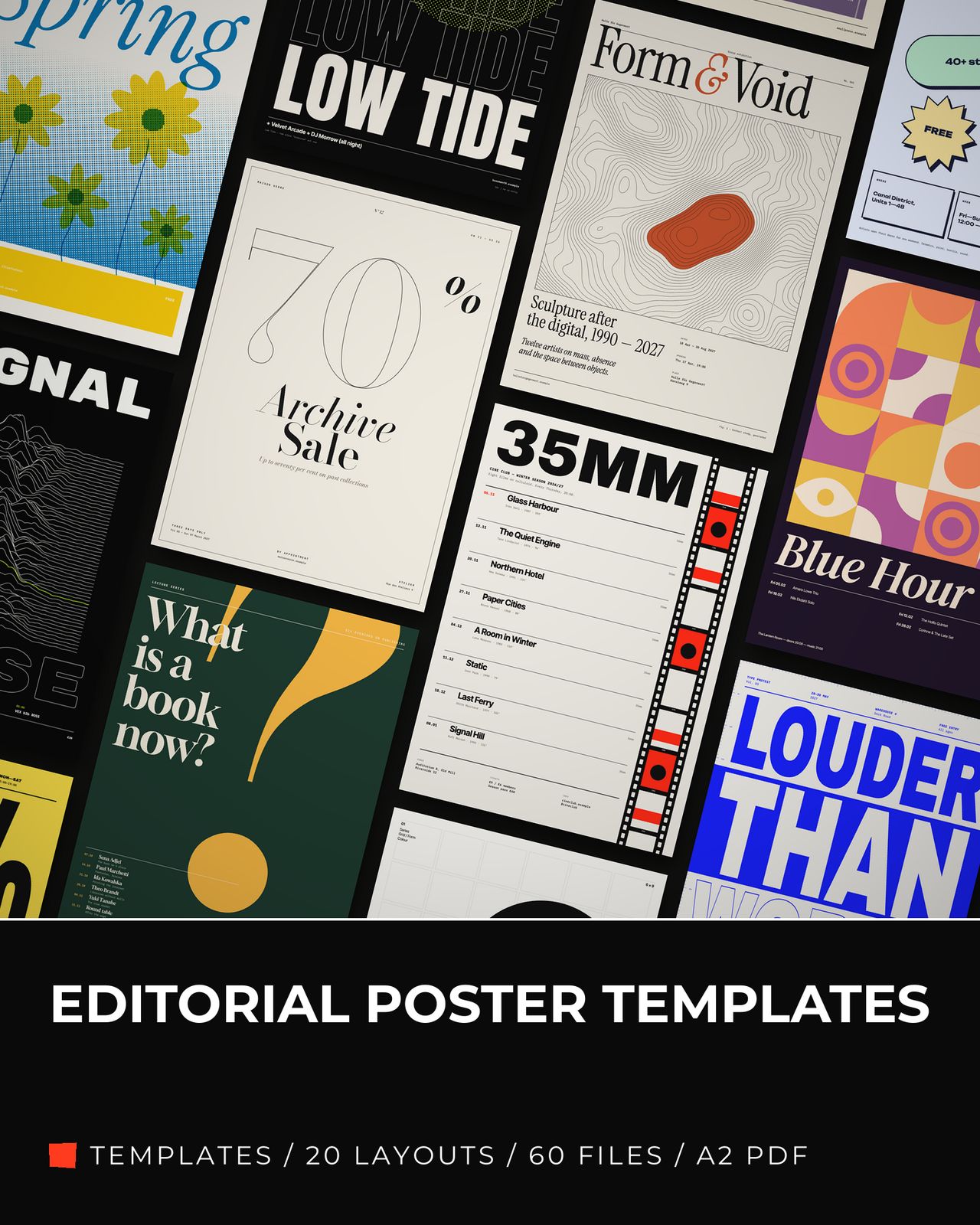 Editorial Poster Templates